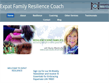 Tablet Screenshot of expatfamilyresiliencecoach.com